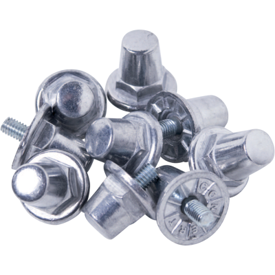 Pack of 100 hexagonal aluminium studs